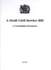 Image for A Draft Civil Service Bill
