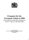 Image for Prospects for the EU in 2006 and the retrospective of the UK&#39;s Presidency of the EU, 1 July to 31 December 2005