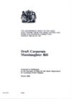 Image for Draft Corporate Manslaughter Bill