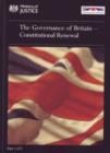 Image for The Governance of Britain : Constitutional Renewal