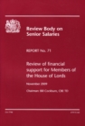 Image for Review of financial support for members of the House of Lords