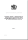 Image for Government Response to the Communities and Local Government Select Committee Report : Building Regulations Applying to Electrical and Gas Installation and Repairs in Dwellings