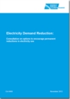 Image for Electricity demand reduction : consultation on options to encourage permanent reductions in electricity use