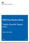 Image for NHS Pay Review Body twenty-seventh report 2013