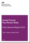 Image for Armed Forces&#39; Pay Review Body forty-second report 2013