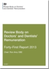 Image for Review Body on Doctors&#39; and Dentists&#39; Remuneration forty-first report 2013