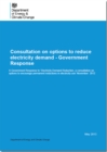 Image for Consultation on options to reduce electricity demand