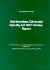 Image for Anti-terrorism, Crime and Security Act 2001 review : report