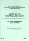 Image for Report of the Equitable Life Inquiry