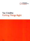 Image for Tax credits : putting things right, 3rd report session 2005-2006