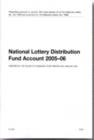 Image for National Lottery Distribution Fund account 2005-06