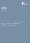 Image for Audit of assumptions for the 2009 pre-budget report