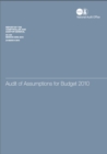 Image for Audit of assumptions for budget 2010