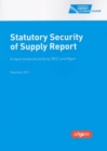 Image for Statutory security of supply report