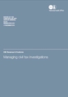 Image for Managing civil tax investigations