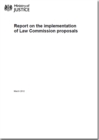 Image for Report on the implementation of Law Commission proposals