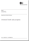 Image for Universal Credit : early progress, Department for Work and Pensions
