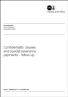 Image for Confidentiality clauses and special severance payments : follow-up