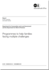 Image for Programmes to help families facing multiple challenges : Department for Communities and Local Government and the Department for Work and Pensions