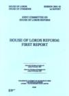 Image for House of Lords reform : first report session 2002-03
