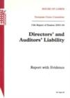 Image for Directors and auditors liability