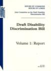 Image for Joint Committee Report on the Draft Disability Discrimination Bill