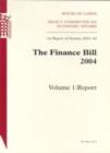Image for The Finance Bill 2004 : 1st report, session 2003-04, Vol. 1: Report