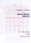 Image for House of Lords annual report 2004/05