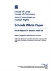 Image for Schools white paper : ninth report of session 2005-06, report, together with formal minutes
