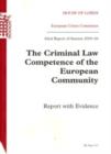 Image for The criminal law competence of the European Community