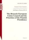 Image for The Brussels European Union Council and the priorities of the Finnish Presidency