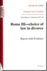 Image for Rome III - choice of law in divorce