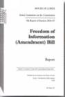 Image for Freedom of Information (Amendment) Bill