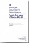 Image for Twenty-first report of session 2006-07