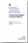 Image for Twenty-fourth report of session 2006-07