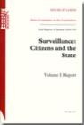 Image for Surveillance: Citizens and the State : 2nd Report of Session 2008-09 : v. 1 : Report
