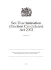 Image for Sex Discrimination (Election Candidates) Act 2002 : Elizabeth II. Chapter 2