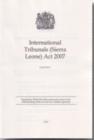 Image for International Tribunals (Sierra Leone) Act 2007