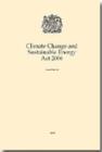 Image for Climate Change and Sustainable Energy Act 2006 : Elizabeth II. Chapter 19