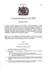 Image for Communications Act 2003 : Elizabeth II. Chapter 21