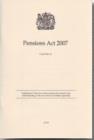 Image for Pensions Act 2007 : Elizabeth II. Chapter 22