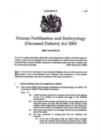 Image for Human Fertilisation and Embryology (Deceased Fathers) Act 2003 : Elizabeth II. Chapter 24