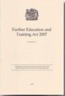 Image for Further education and training act 2007Chapter 25