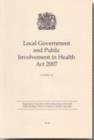 Image for Local Government and Public Involvement in Health Act 2007