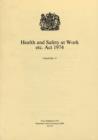 Image for Health and Safety at Work, etc. Act 1974 : Elizabeth II. Chapter 37