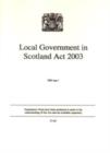 Image for Local Government in Scotland Act 2003