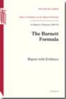 Image for The Barnett Formula : 1st Report of Session 2008-09 : Report with Evidence