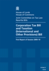 Image for Corporation Tax Bill and Taxation (International and Other Provisions) Bill