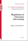Image for Regulation Of Television Advertising : House Of Lords Paper 99 Session 2010-11