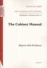 Image for The Cabinet Manual: Report Wih Evidence 12th Report Of Session 2010-11 Report